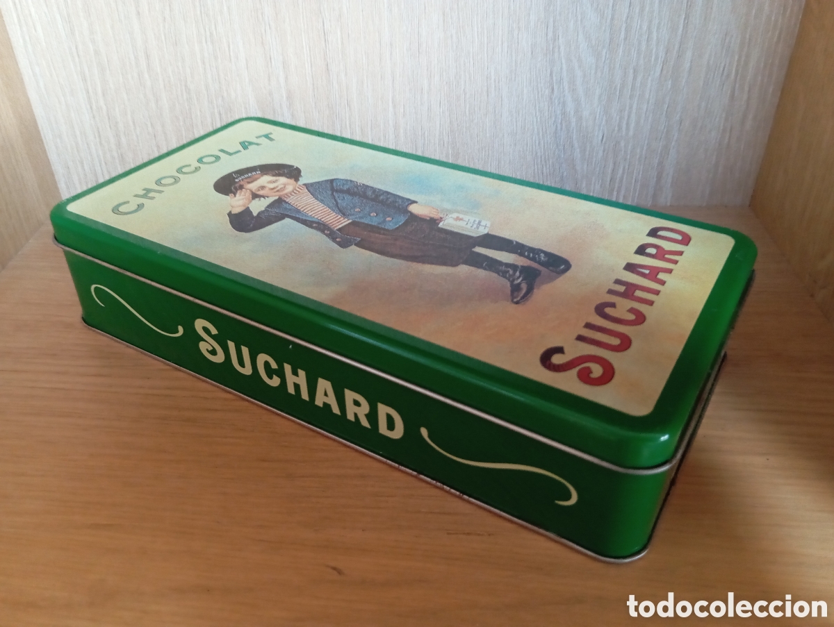Cajas y cajitas met&aacute;licas: Caja Navidad Turrones Suchard Chocolate Suchard