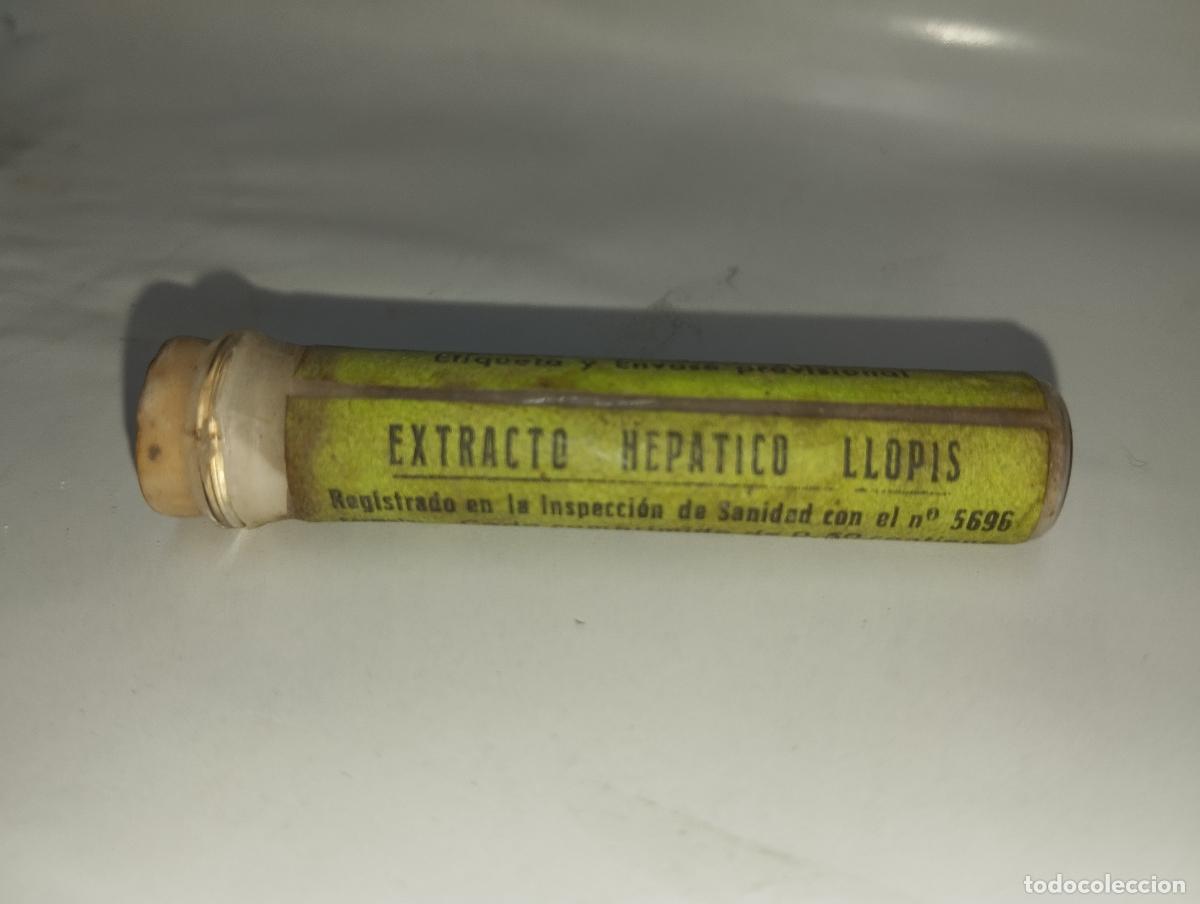 Blechdosen und Kisten: CAJA DE FARMACIA extracto HEP&Aacute;TICO LLOPIS / MEDICAMENTO ANTIGUO