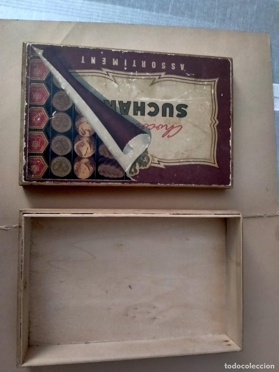 Cajas y cajitas met&aacute;licas: caja de chocolates suchard - Foto 1