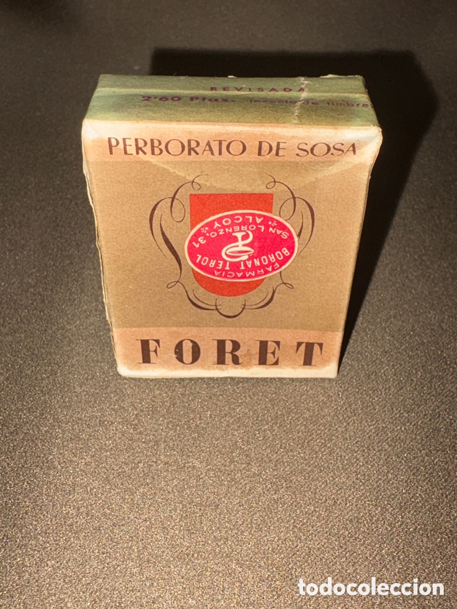 Blechdosen und Kisten: Antigua caja de perborato de sosa foret sin abrir,San Lorenzo Alcoy