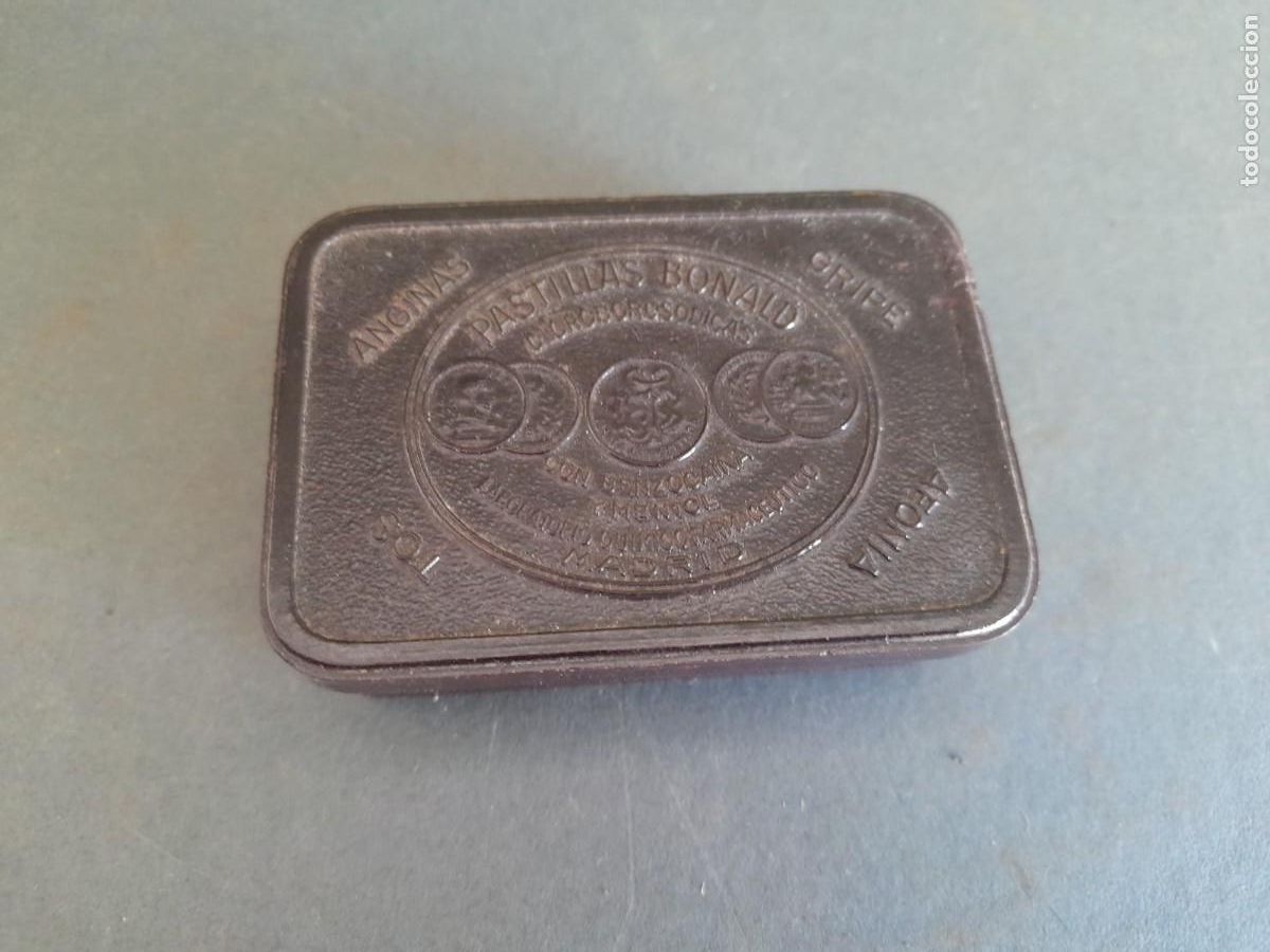 Blechdosen und Kisten: caja farmacia: pastillas bonald, baquelita, 4x6cm aprox, vacia