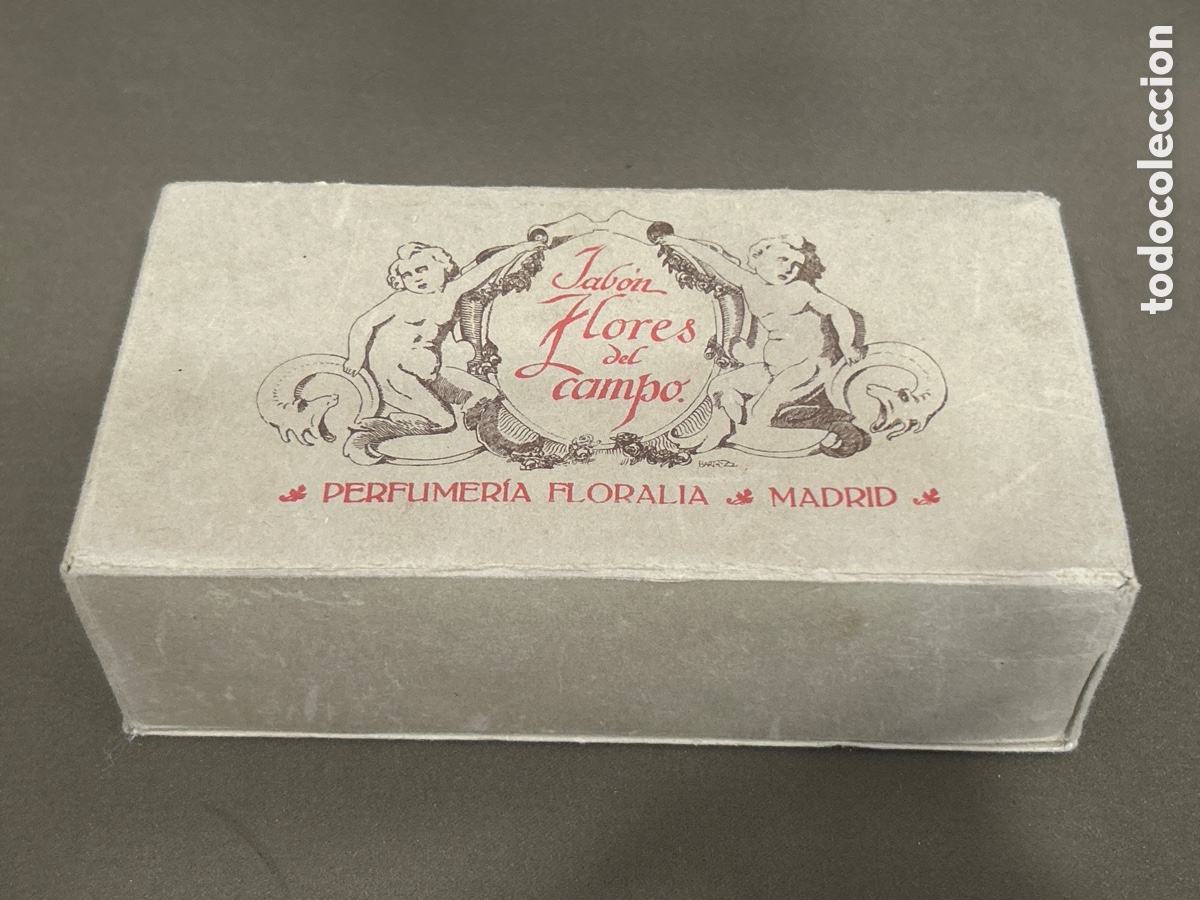 Blechdosen und Kisten: ANTIGUA CAJA JAB&Oacute;N FLORES DEL CAMPO PERFUMER&Iacute;A FLORALIA, MADRID