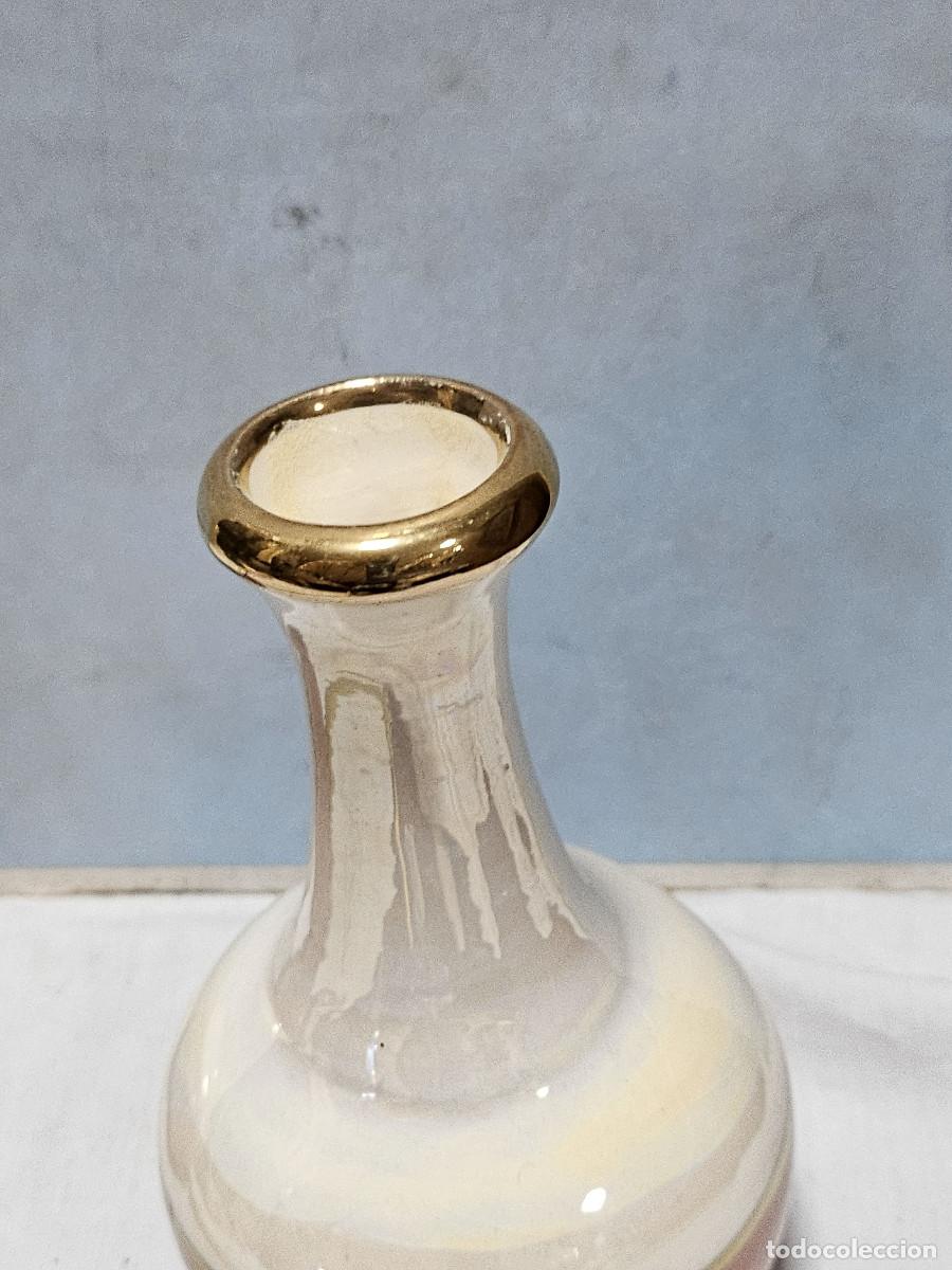 Cajas y cajitas met&aacute;licas: botella de ceramica vintage - Foto 2