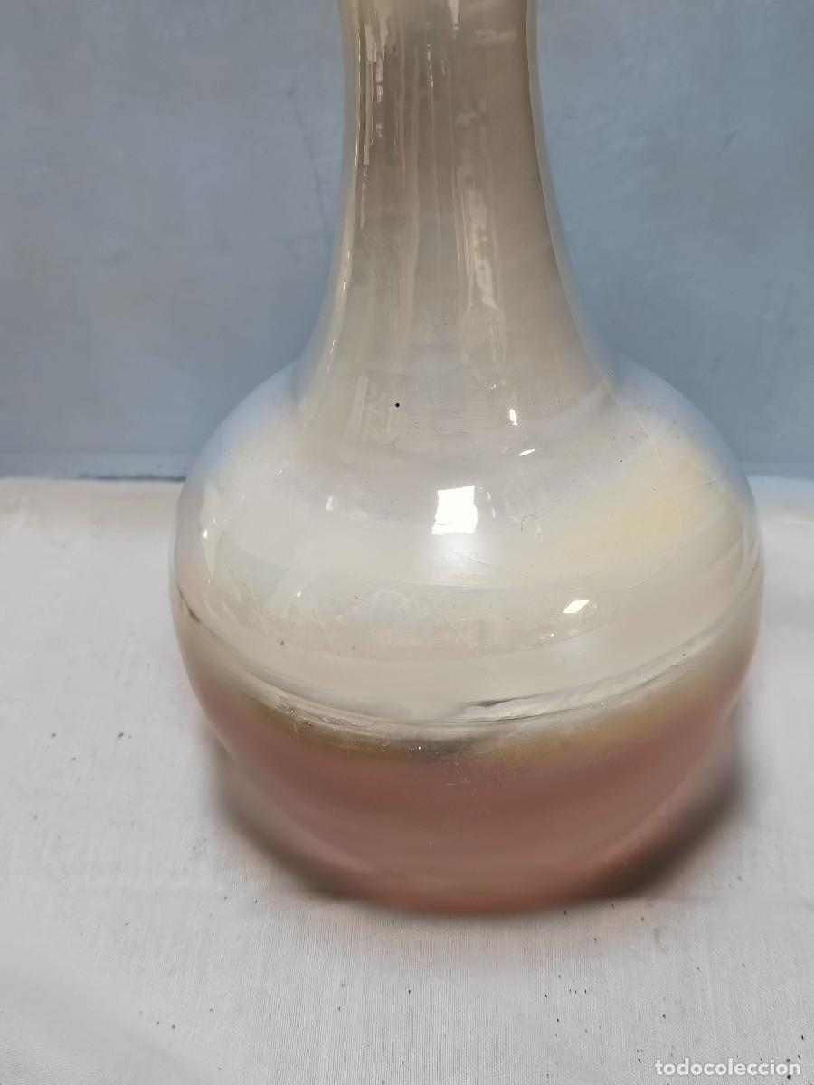 Cajas y cajitas met&aacute;licas: botella de ceramica vintage - Foto 3