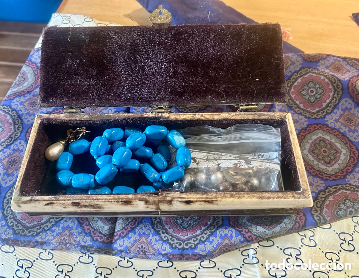 Cajas y cajitas met&aacute;licas: Joyero hueso y lat&oacute;n - Foto 3