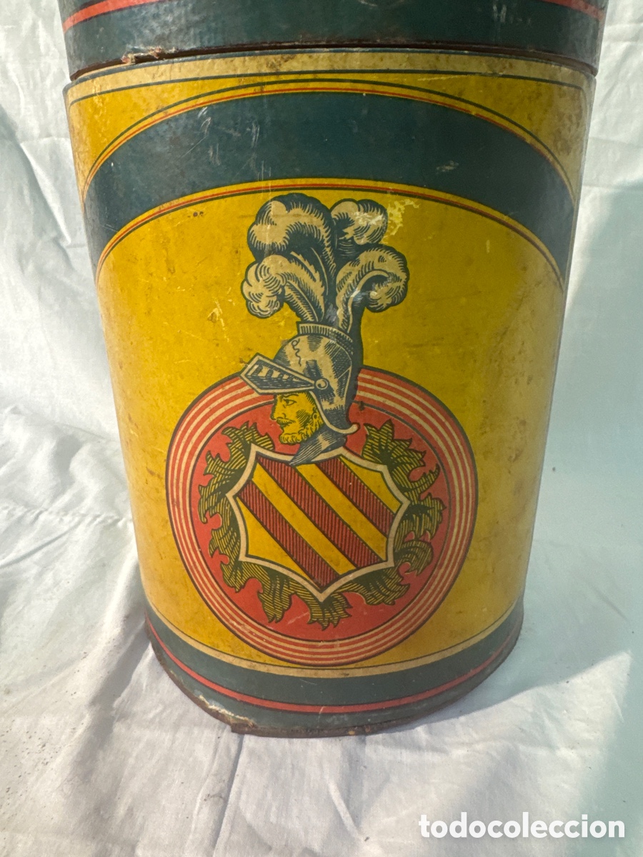 Cajas y cajitas met&aacute;licas: Antiguo envase de cart&oacute;n - Foto 2