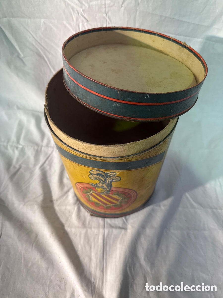 Cajas y cajitas met&aacute;licas: Antiguo envase de cart&oacute;n - Foto 3