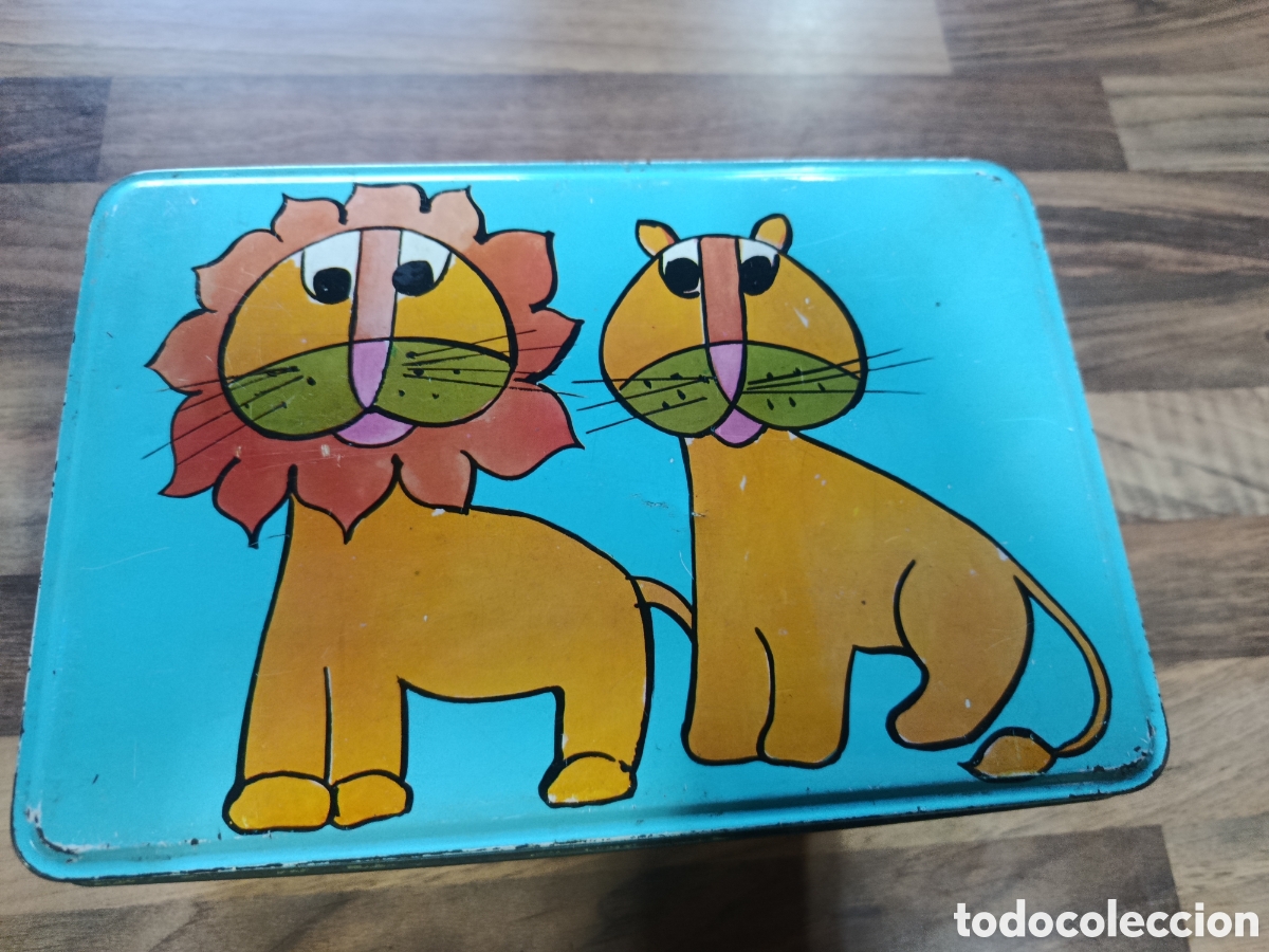 Cajas y cajitas met&aacute;licas: Caja cola cao Leones - Foto 1