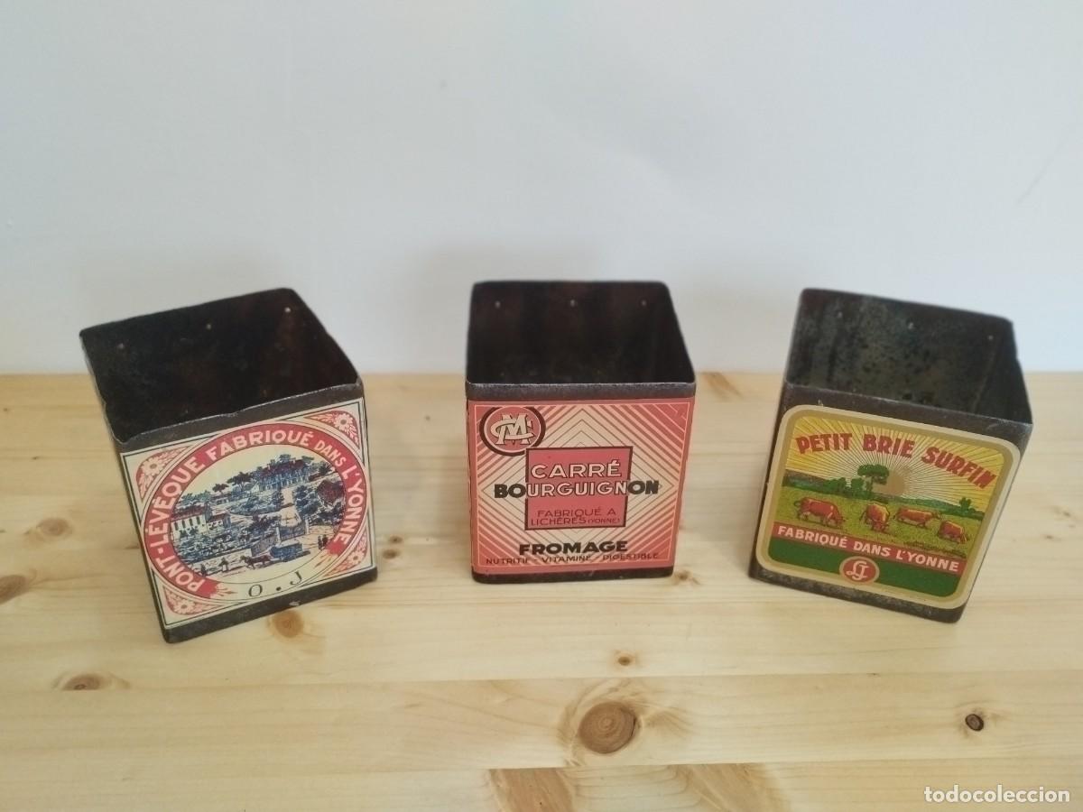 Cajas y cajitas met&aacute;licas: Antiguo molde met&aacute;lico para queso - Foto 3