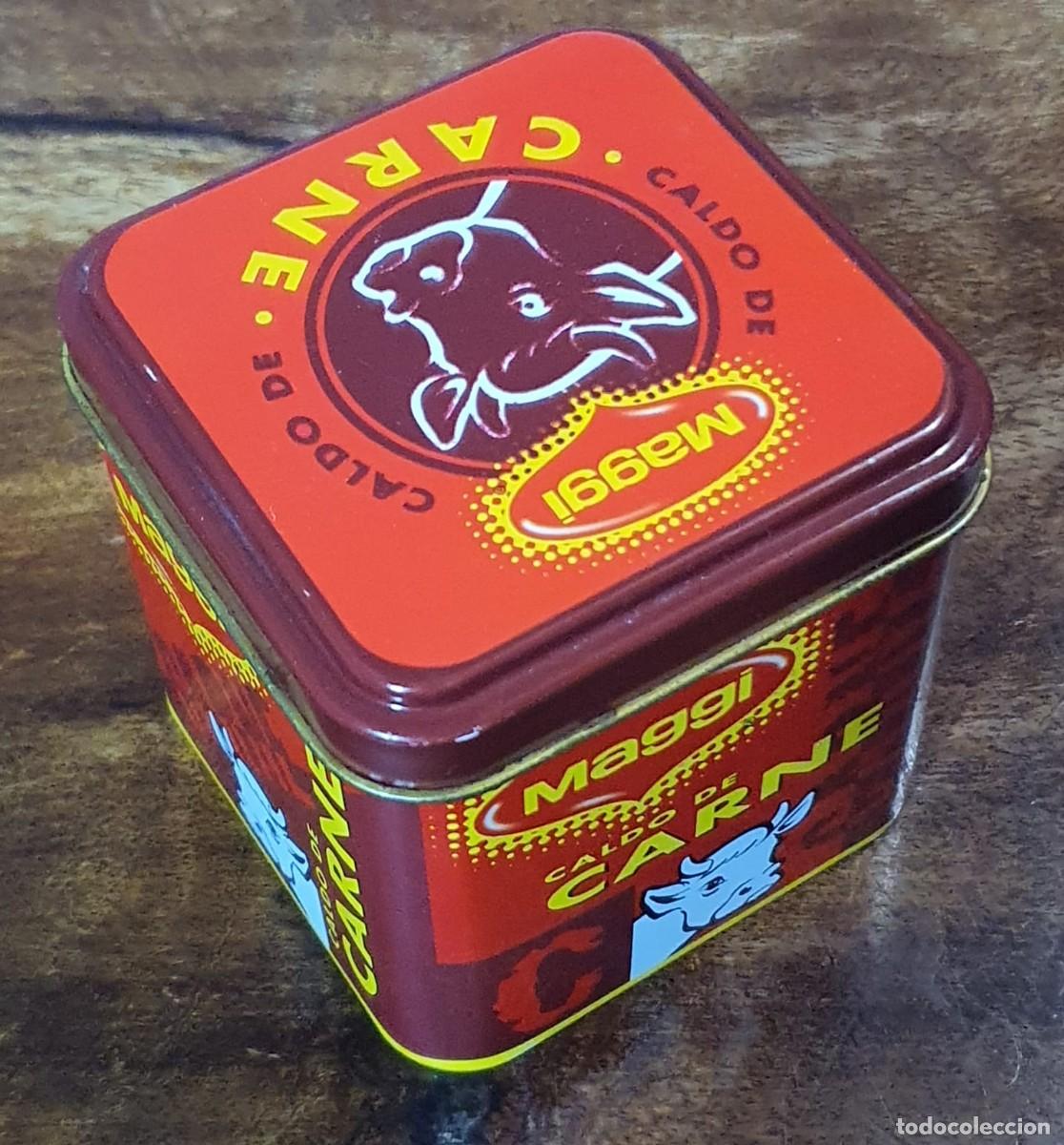 Cajas y cajitas met&aacute;licas: Lata de colecci&oacute;n Maggi carne - Foto 1