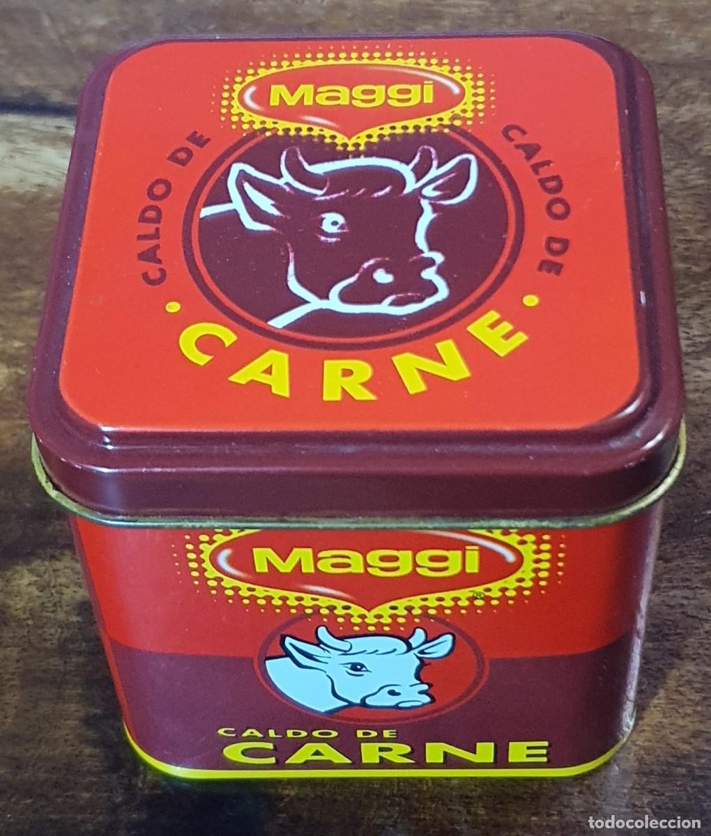 Cajas y cajitas met&aacute;licas: Lata de colecci&oacute;n Maggi carne - Foto 2