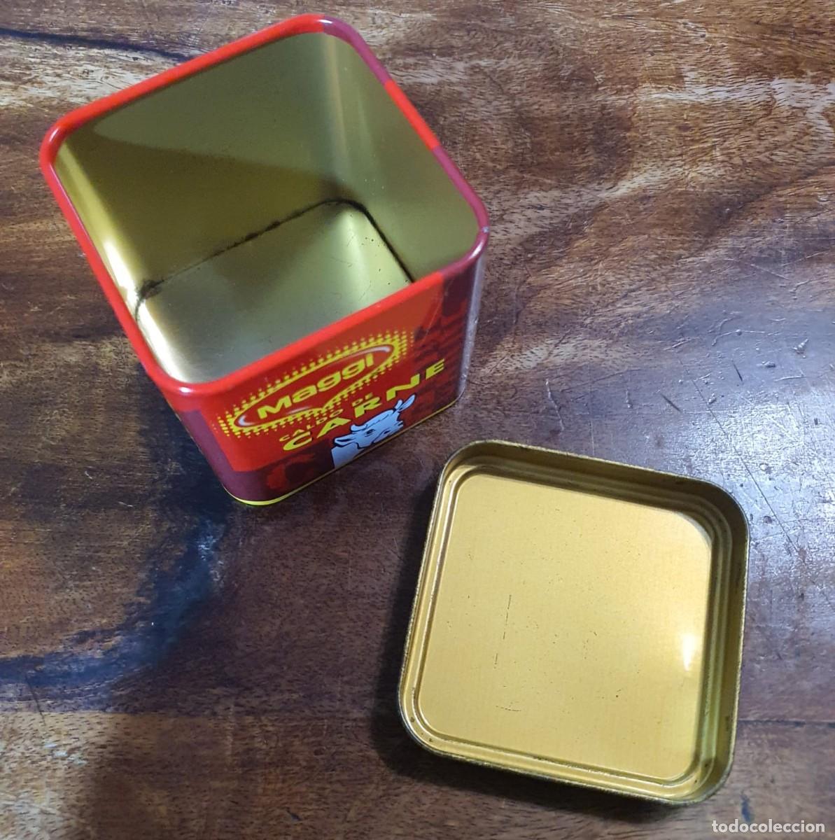 Cajas y cajitas met&aacute;licas: Lata de colecci&oacute;n Maggi carne - Foto 3