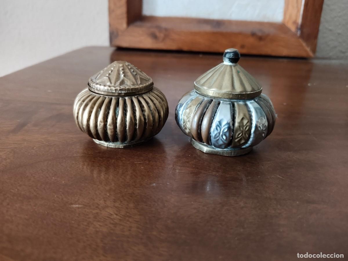 Cajas y cajitas met&aacute;licas: Pareja de cajitas &aacute;rabes. - Foto 1