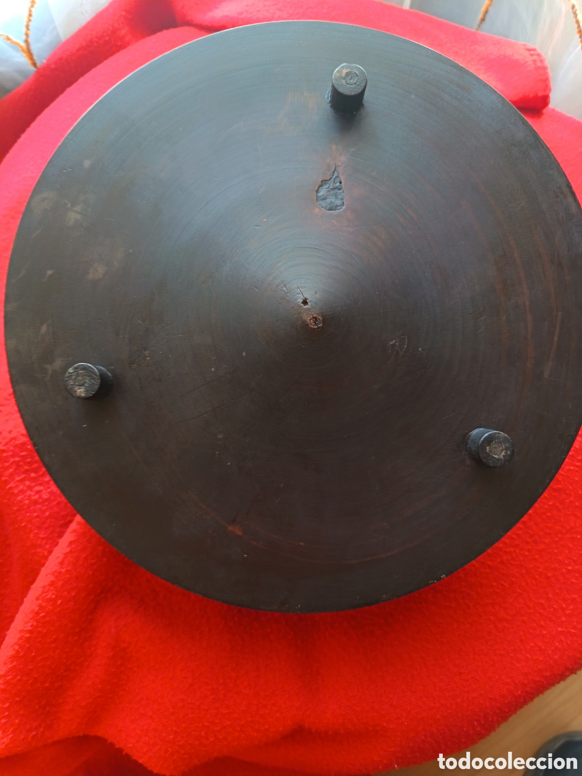 Cajas y cajitas met&aacute;licas: Caja de madera nogal con asa en bronce - Foto 4
