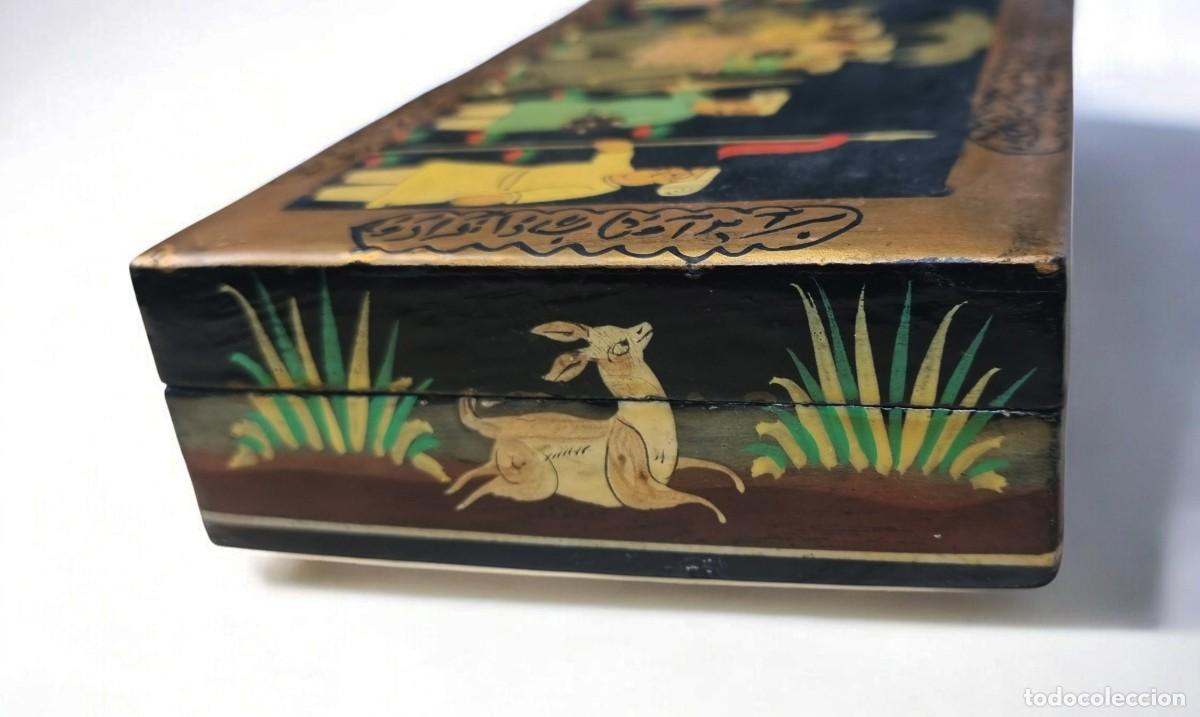 Cajas y cajitas met&aacute;licas: Caja de Papier-M&acirc;ch&eacute;. - Foto 3