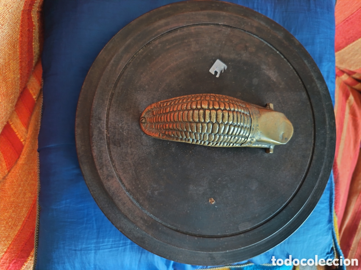 Cajas y cajitas met&aacute;licas: ASA EN BRONCE CESTA PELOTARI VASCO - Foto 3