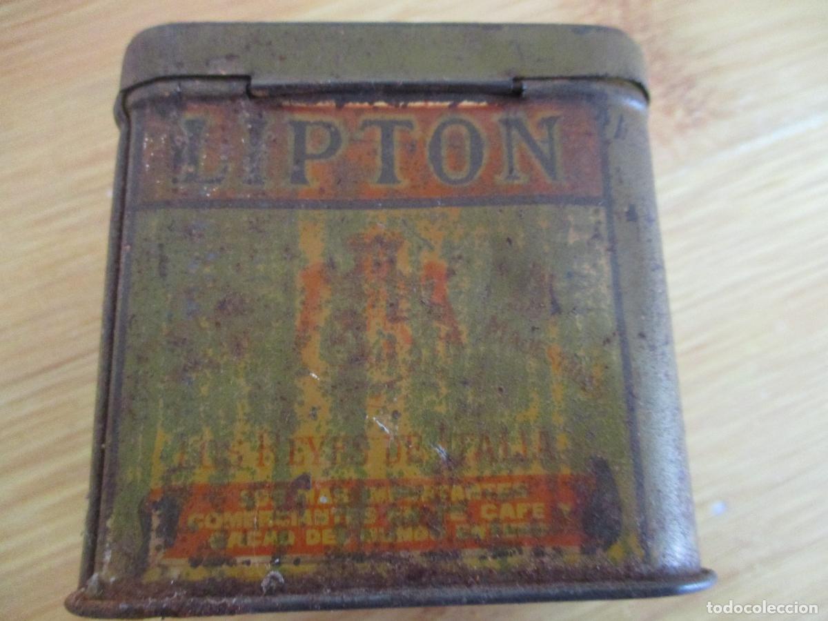 Cajas y cajitas met&aacute;licas: CAJA DE METAL: TE LIPTON.- - Foto 5