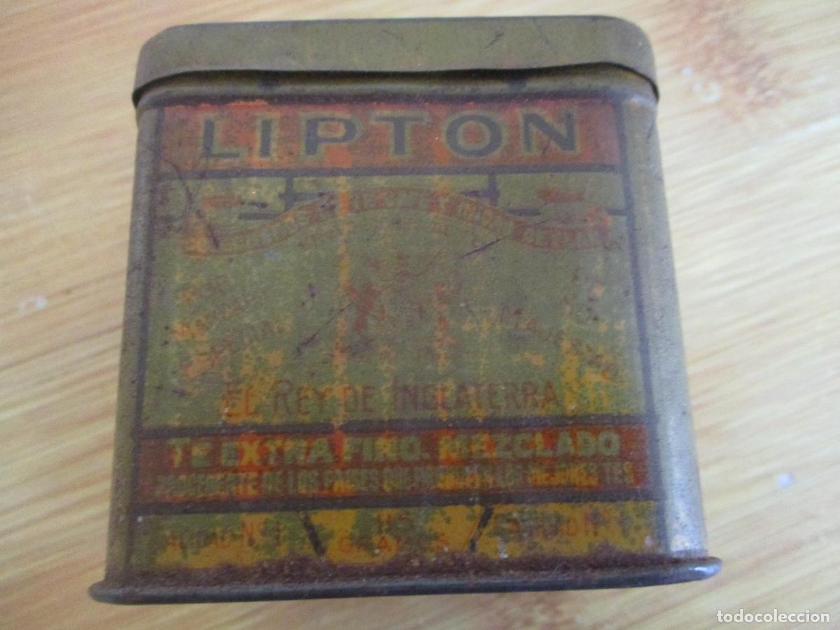 Cajas y cajitas met&aacute;licas: CAJA DE METAL: TE LIPTON.- - Foto 6