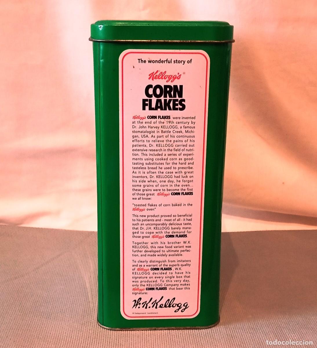 Cajas y cajitas met&aacute;licas: Lata Kelloggs Toasted Corn Flakes Colecci&oacute;n - Foto 4