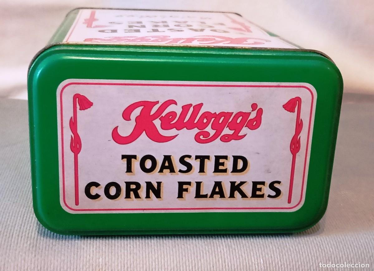 Cajas y cajitas met&aacute;licas: Lata Kelloggs Toasted Corn Flakes Colecci&oacute;n - Foto 9