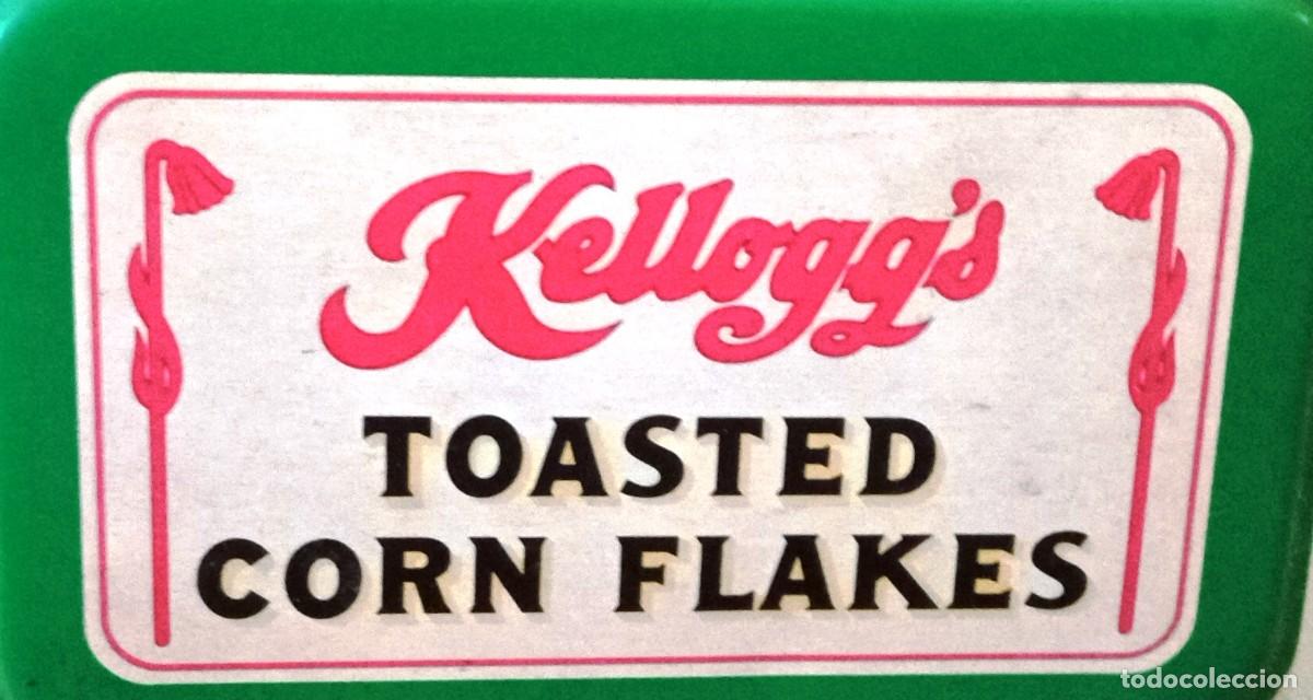 Cajas y cajitas met&aacute;licas: Lata Kelloggs Toasted Corn Flakes Colecci&oacute;n - Foto 10