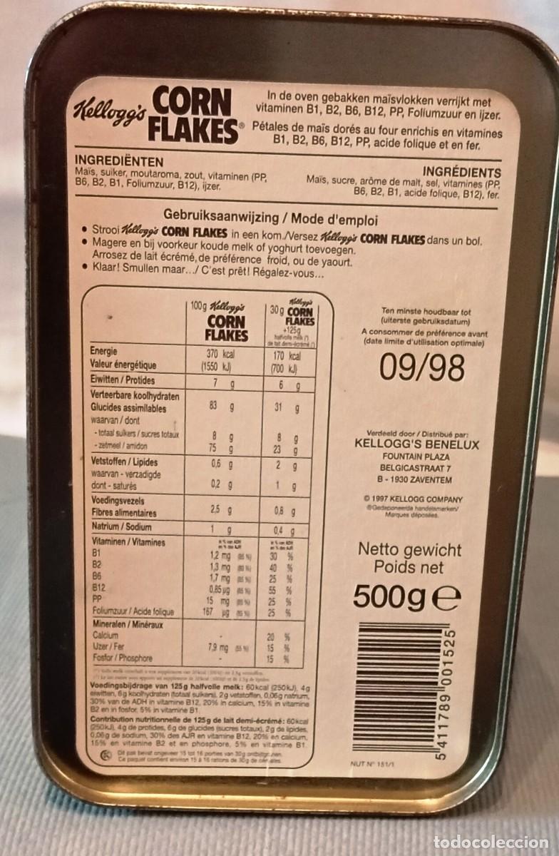 Cajas y cajitas met&aacute;licas: Lata Kelloggs Toasted Corn Flakes Colecci&oacute;n - Foto 11