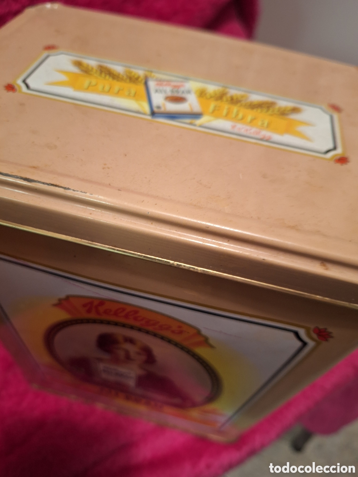 Cajas y cajitas met&aacute;licas: Caja Kellogs vintage - Foto 8