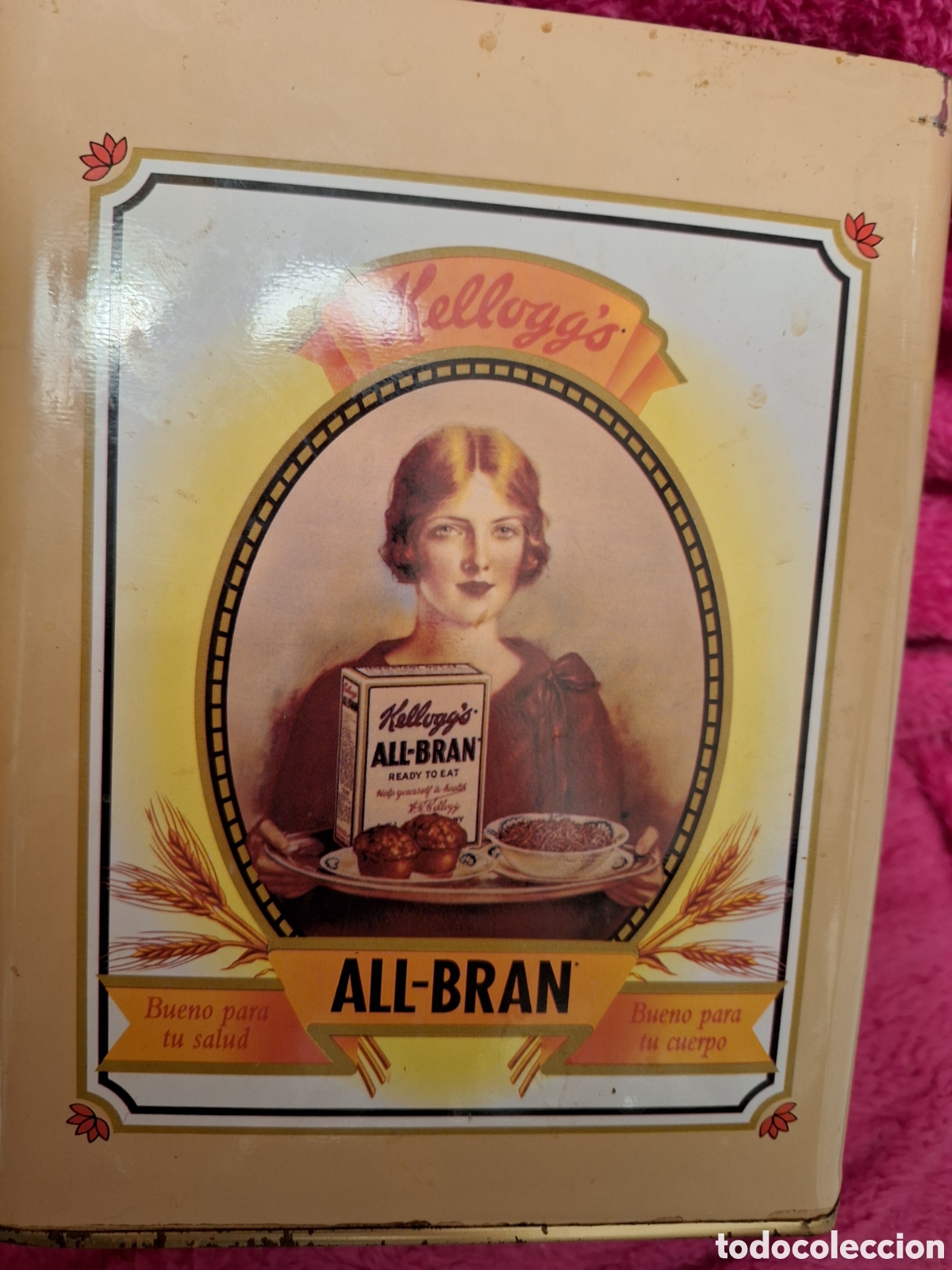 Cajas y cajitas met&aacute;licas: Caja Kellogs vintage - Foto 1