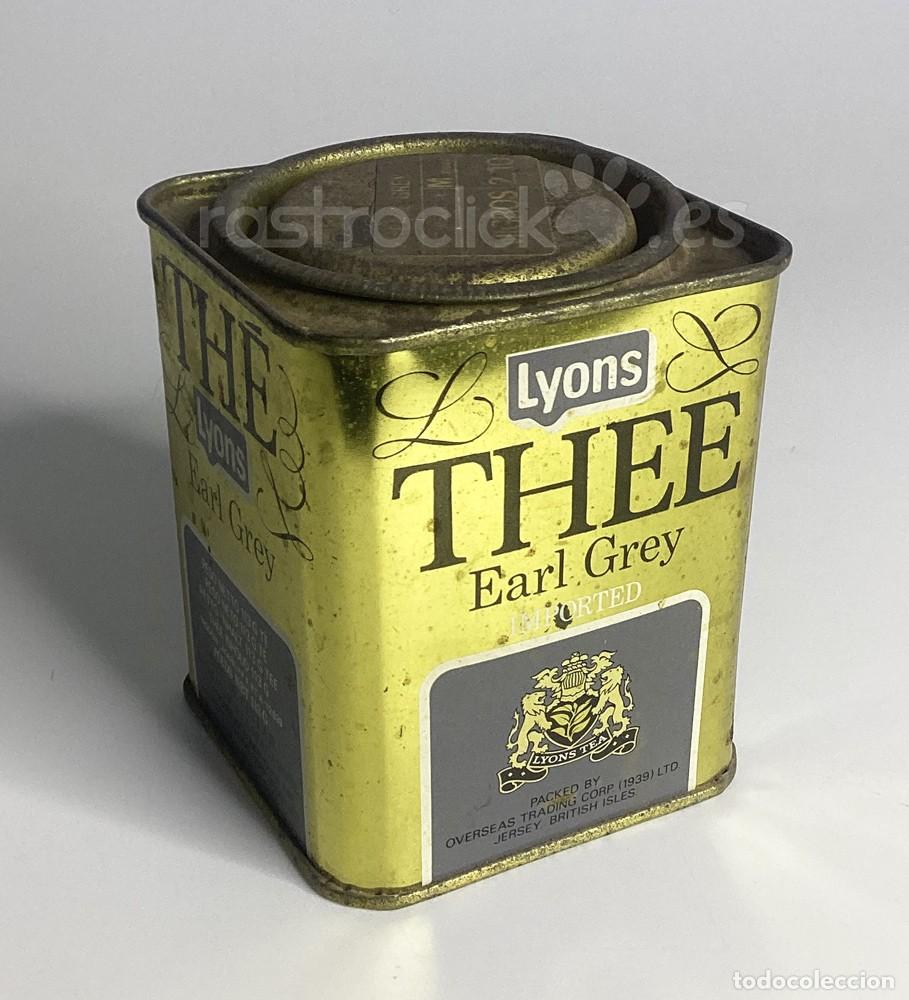 Cajas y cajitas met&aacute;licas: Lata vac&iacute;a de Lyons - TEA Earl Grey - Foto 1