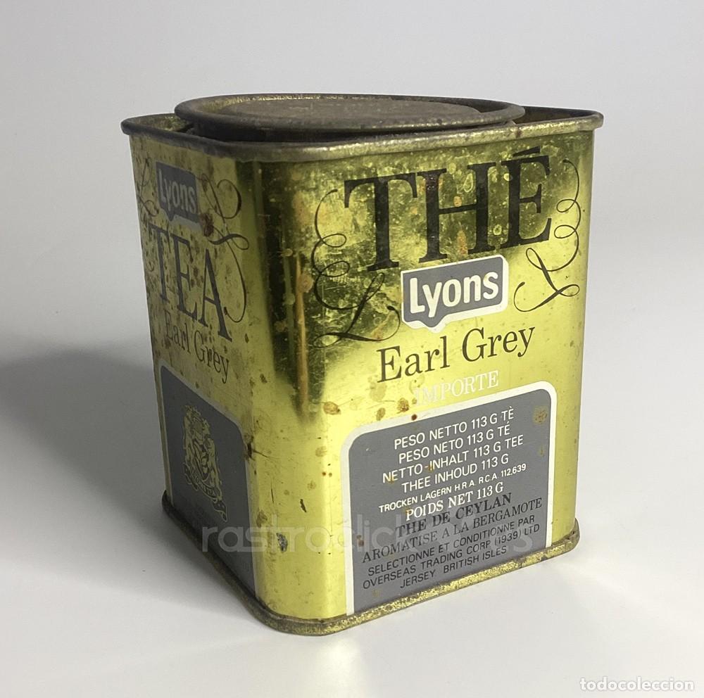 Cajas y cajitas met&aacute;licas: Lata vac&iacute;a de Lyons - TEA Earl Grey - Foto 2