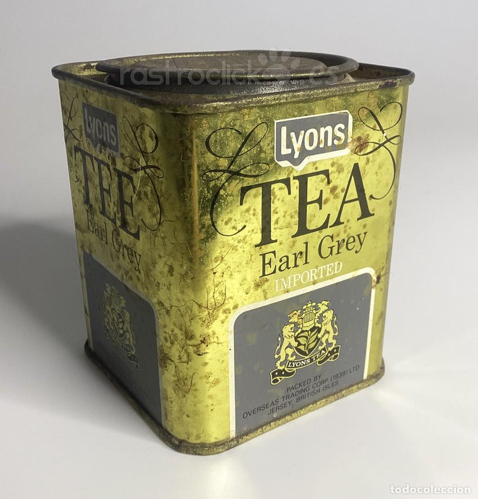 Cajas y cajitas met&aacute;licas: Lata vac&iacute;a de Lyons - TEA Earl Grey - Foto 3
