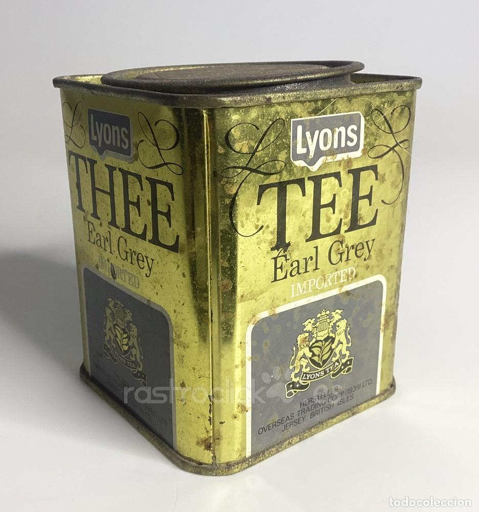 Cajas y cajitas met&aacute;licas: Lata vac&iacute;a de Lyons - TEA Earl Grey - Foto 4