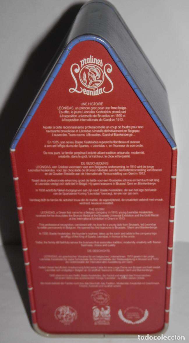 Cajas y cajitas met&aacute;licas: LATA DE LOS CHOCOLATES LEONIDAS - Foto 2