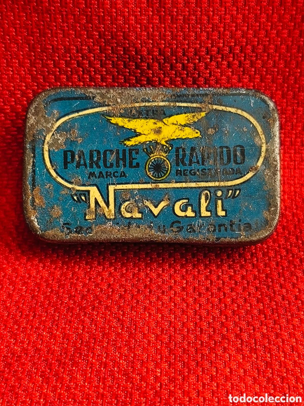 Cajas y cajitas met&aacute;licas: Caja de parches NAVALI - Le&oacute;n ( bicicleta ) - Foto 1