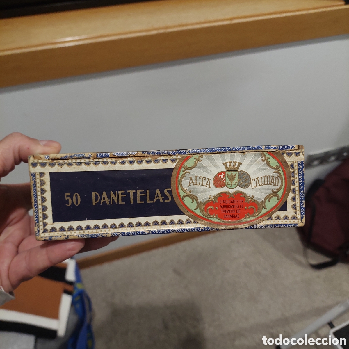 Cajas y cajitas met&aacute;licas: Caja de puros Labores. - Foto 2