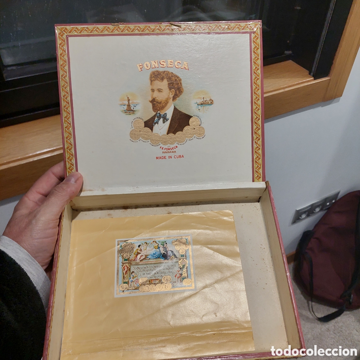 Cajas y cajitas met&aacute;licas: Caja de puros Fonseca. - Foto 5