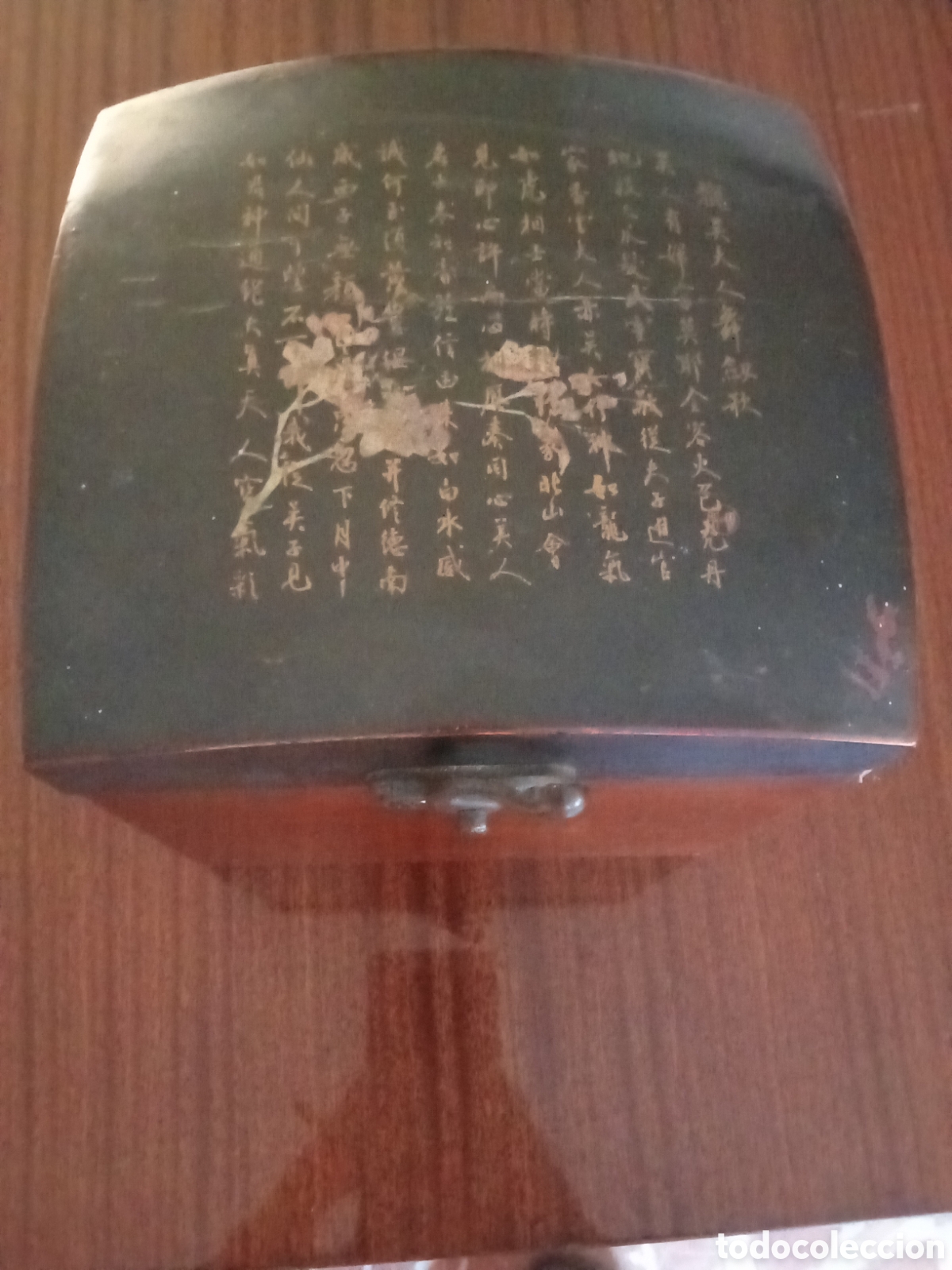 Cajas y cajitas met&aacute;licas: Caja decorativa estilo oriental. - Foto 1