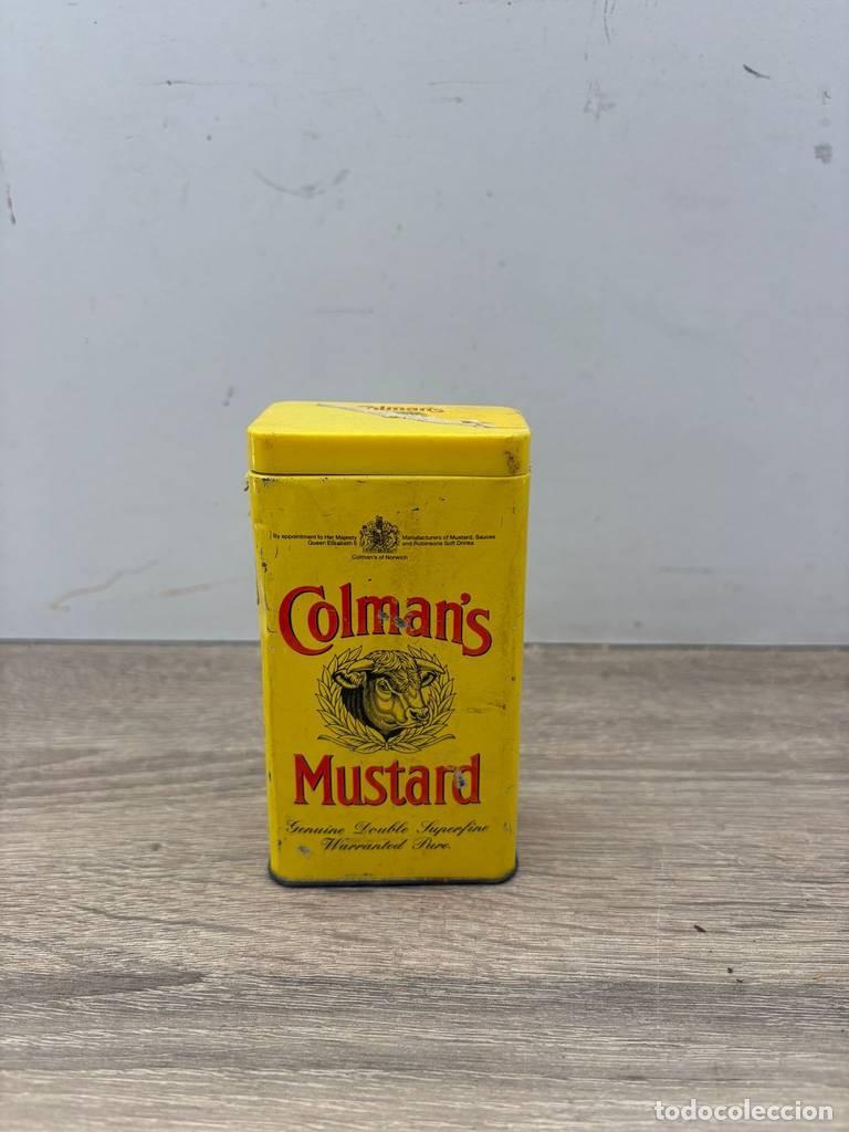 Cajas y cajitas met&aacute;licas: LATA DE COLMAN&rsquo;S MUSTARD - Foto 2