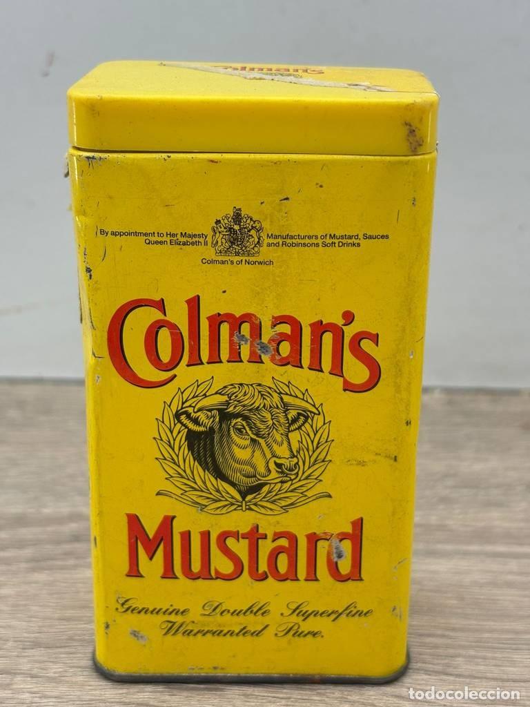 Cajas y cajitas met&aacute;licas: LATA DE COLMAN&rsquo;S MUSTARD - Foto 3