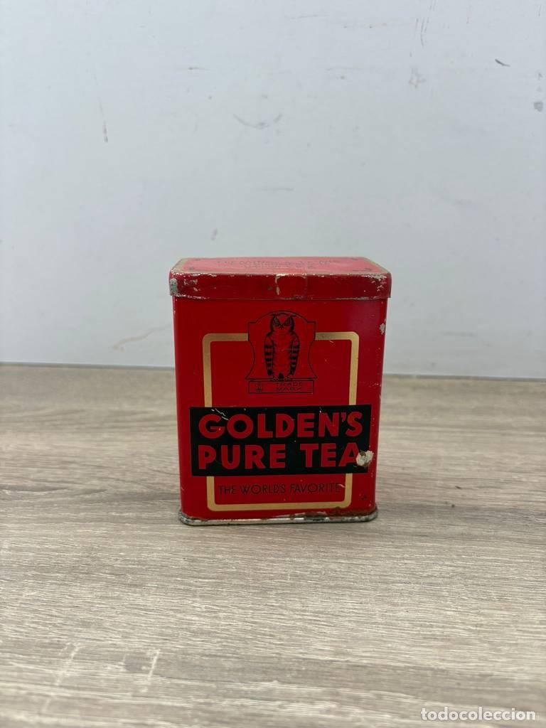Cajas y cajitas met&aacute;licas: LATA GOLDEN&rsquo;S PURE TEA - Foto 1