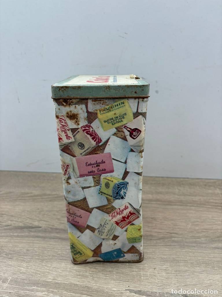 Cajas y cajitas met&aacute;licas: LATA ANTIGUA DE COLACAO - Foto 3