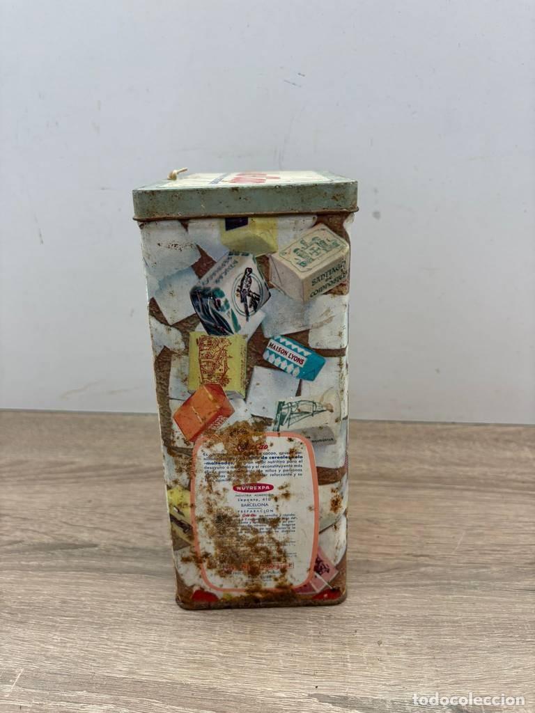 Cajas y cajitas met&aacute;licas: LATA ANTIGUA DE COLACAO - Foto 4