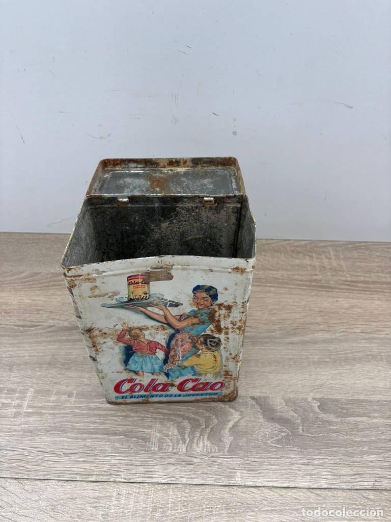 Cajas y cajitas met&aacute;licas: LATA ANTIGUA DE COLACAO - Foto 5