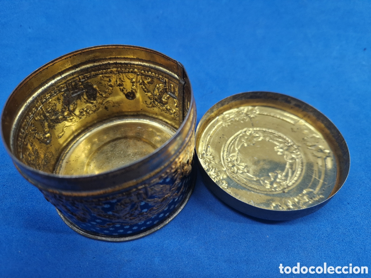 Cajas y cajitas met&aacute;licas: Caja de caramelos antigua - Foto 4