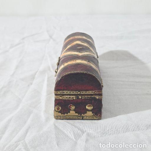 Cajas y cajitas met&aacute;licas: Caja cofre de madera y hueso - Foto 5