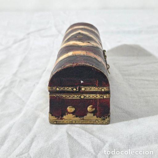Cajas y cajitas met&aacute;licas: Caja cofre de madera y hueso - Foto 9