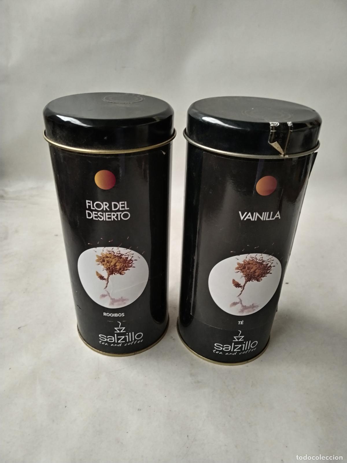Cajas y cajitas met&aacute;licas: dos botes metalicos de tea salzillo - Foto 3