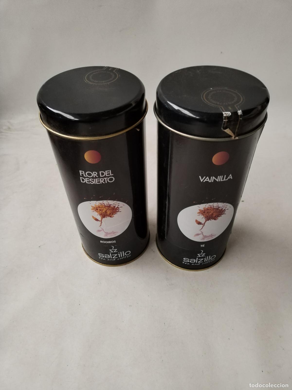 Cajas y cajitas met&aacute;licas: dos botes metalicos de tea salzillo - Foto 5