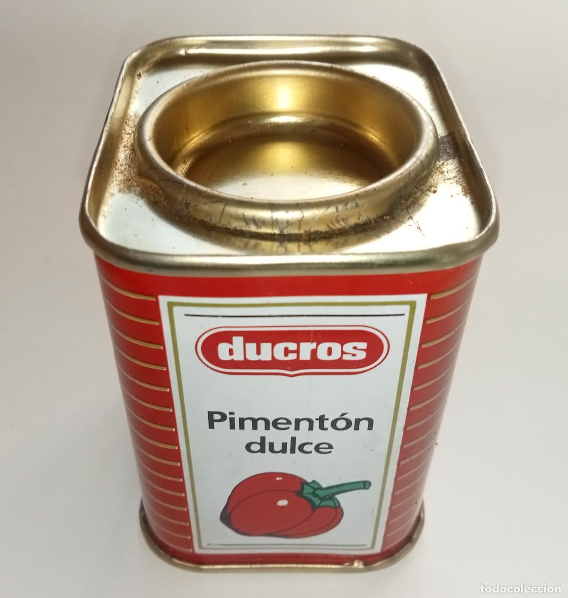 Cajas y cajitas met&aacute;licas: LATA DE PIMENT&Oacute;N DUCROS - Foto 2