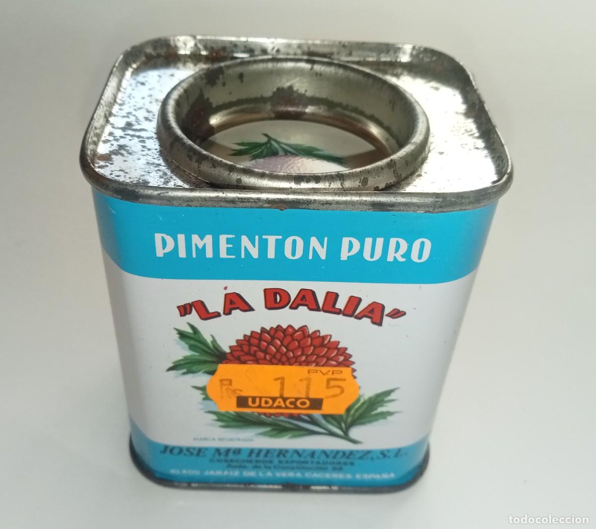 Cajas y cajitas met&aacute;licas: LATA DE PIMENT&Oacute;N LA DALIA - Foto 1